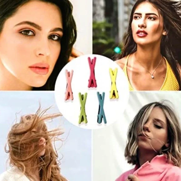 MAKE OFFER 🆕ADORABLE HAIR CLIPS 10 PACK - Picture 3 of 8